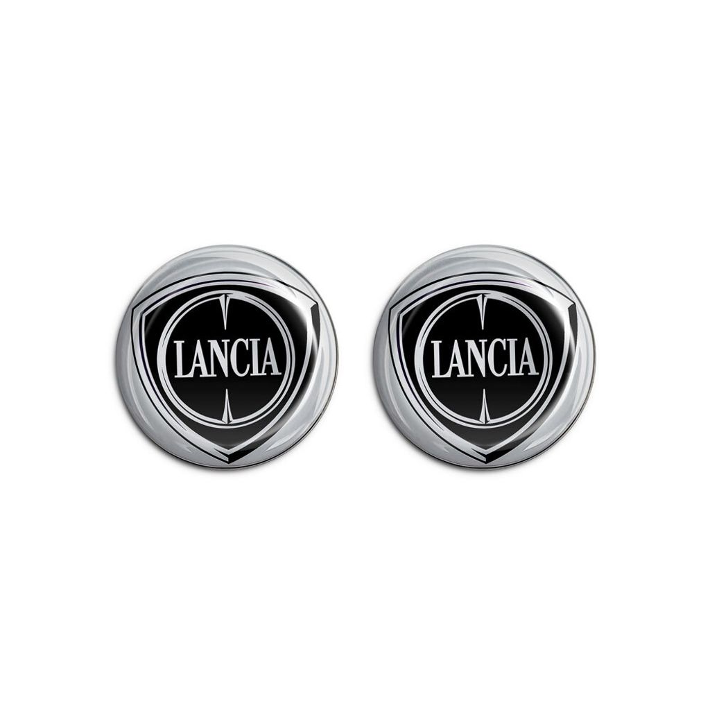 Nálepka Lancia 3D Official Logo Black, 21 mm, 2 kusy Obrázok produktu 