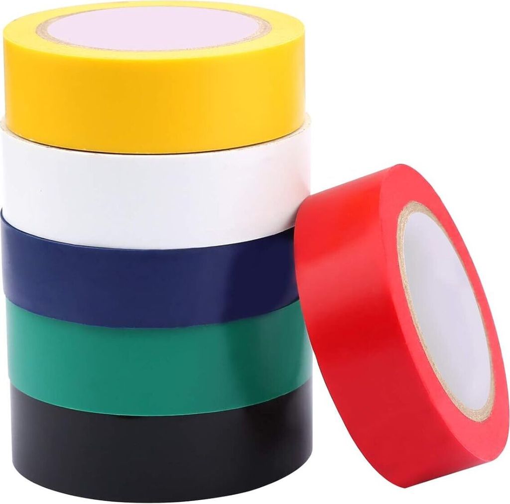 PVC-Isolierband, 16 mm x 10 m, wasserdichtes Klebeband, PVC-schwer entflammbares Isolierband für Innen- und Außenbereich, zum Verdrahten von Proj...