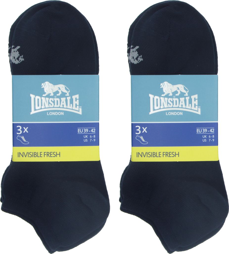 Lonsdale 6 Paar Socken Piquet-Herstellung  Baumwolle Produktbild 