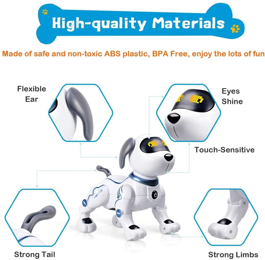 Jukeoiu Roboterhund - Realistisch & Interaktiv Zum Spielen & Kuscheln