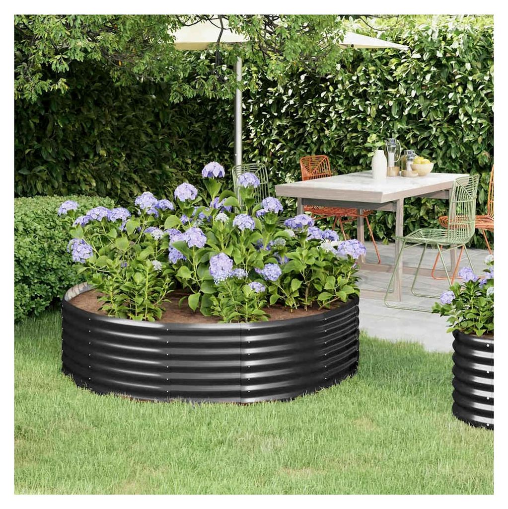 Hochbeet Kit Pflanzenbeet Pflanzkübel Blumenbeet Frühbeet Pflanzkasten Blumenkasten Gartenbeet Kräuterbeet Gemüsebeet Pulverbeschichteter Stahl...
