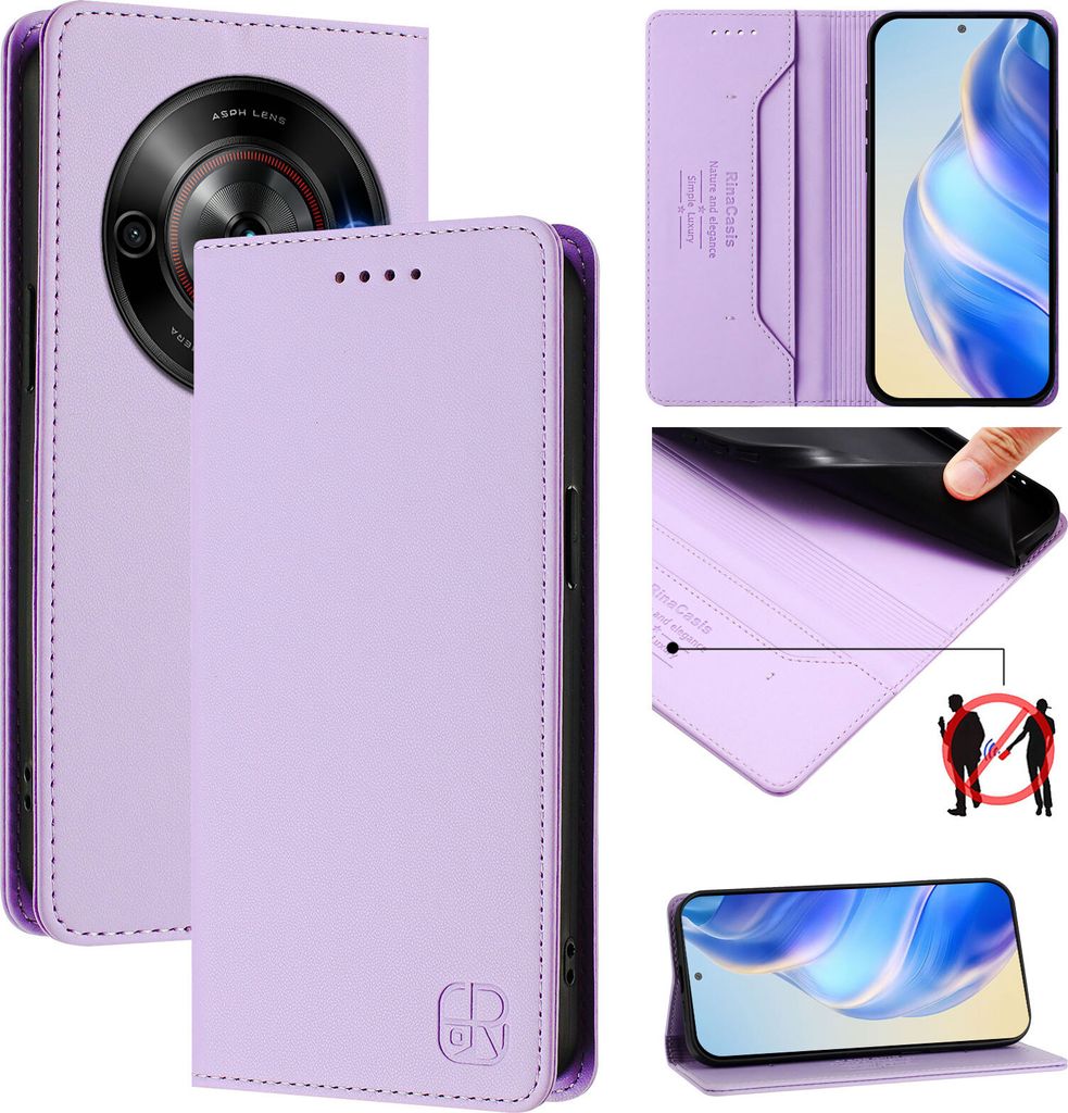 Lederhülle für ZTE Blade A75 5G/Nubia Focus 5G Hülle Flip Produktbild 