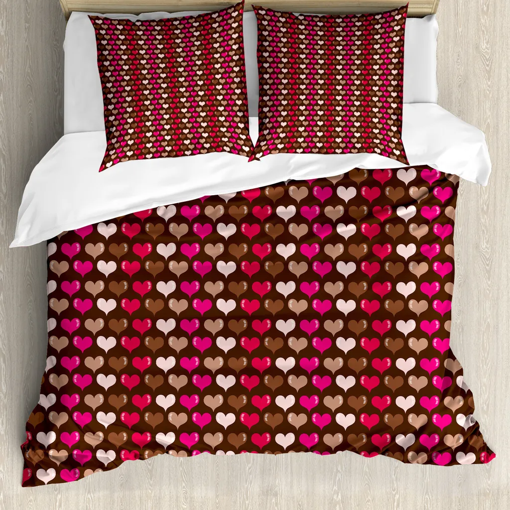Trend Alert: Set Copripiumino ABAKUHAUS Valentine Fucsia e Marrone