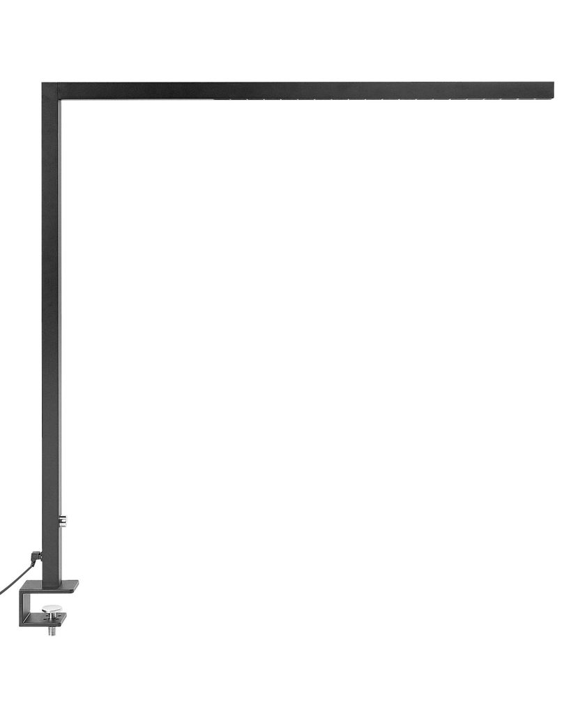 BELIANI LED-Schreibtischlampe Silber Metall mit Regler Dimmbar Klemmbar Modern Büro Ausstattung Klemmleuchte Arbeitsleuchte Architektenlampe
