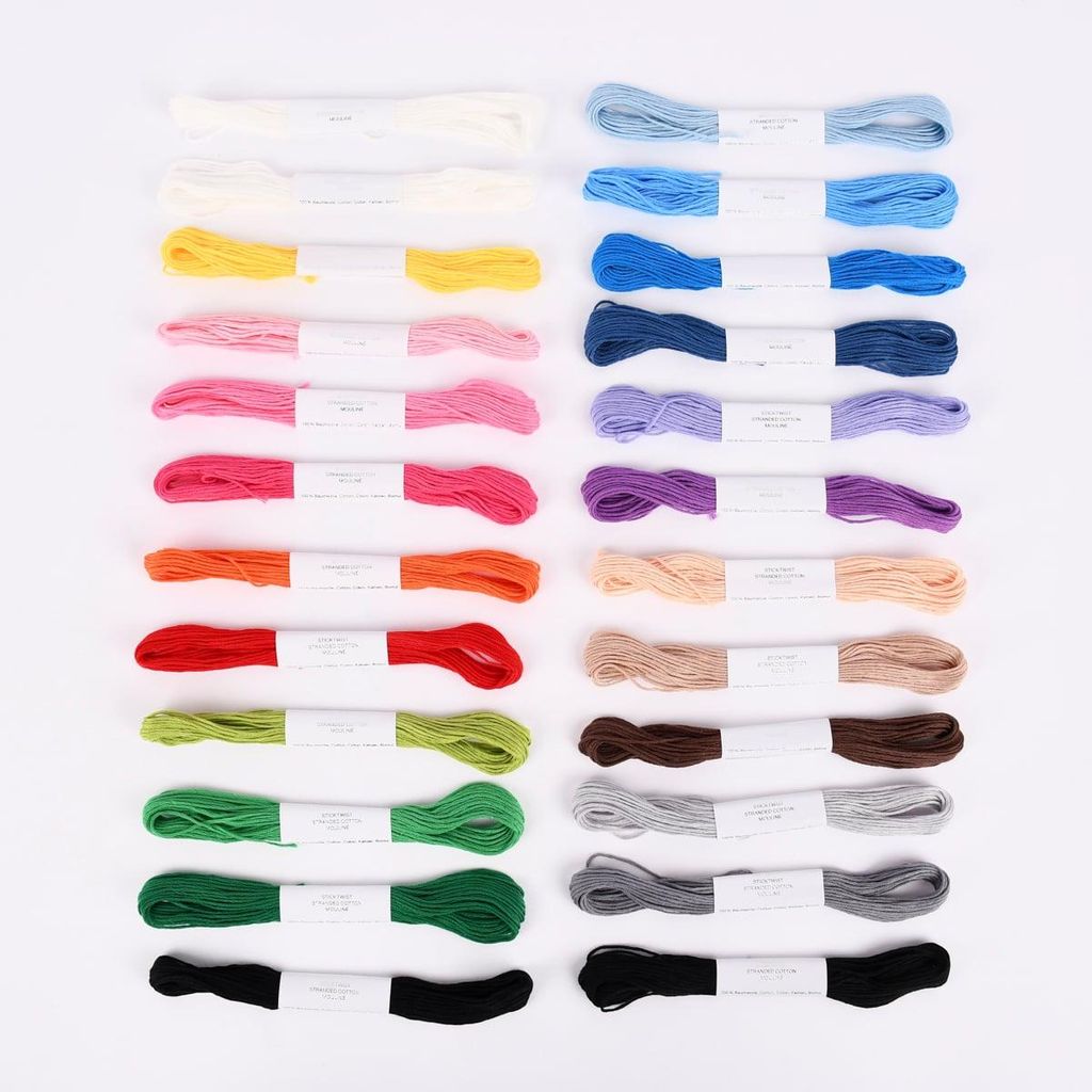 Rico Design Stickgarn Set Multicolour Classic 24teilig Produktbild 