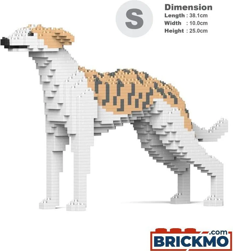 JEKCA Briques Chien Whippet 01 ST19PT62 - Kit de Construction Créatif