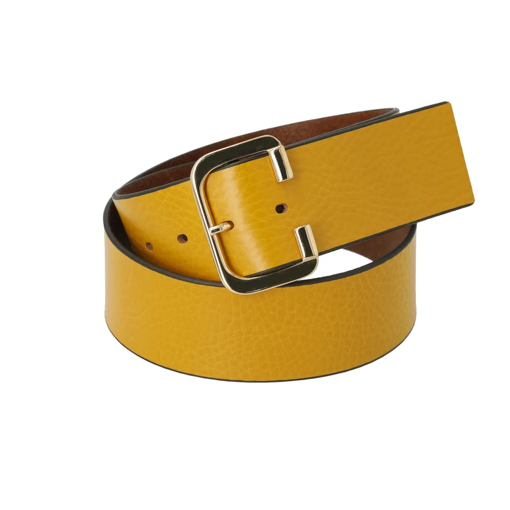 Acquista Cintura Tamaris Christine Gialla 115cm | Pelle Vera Donna