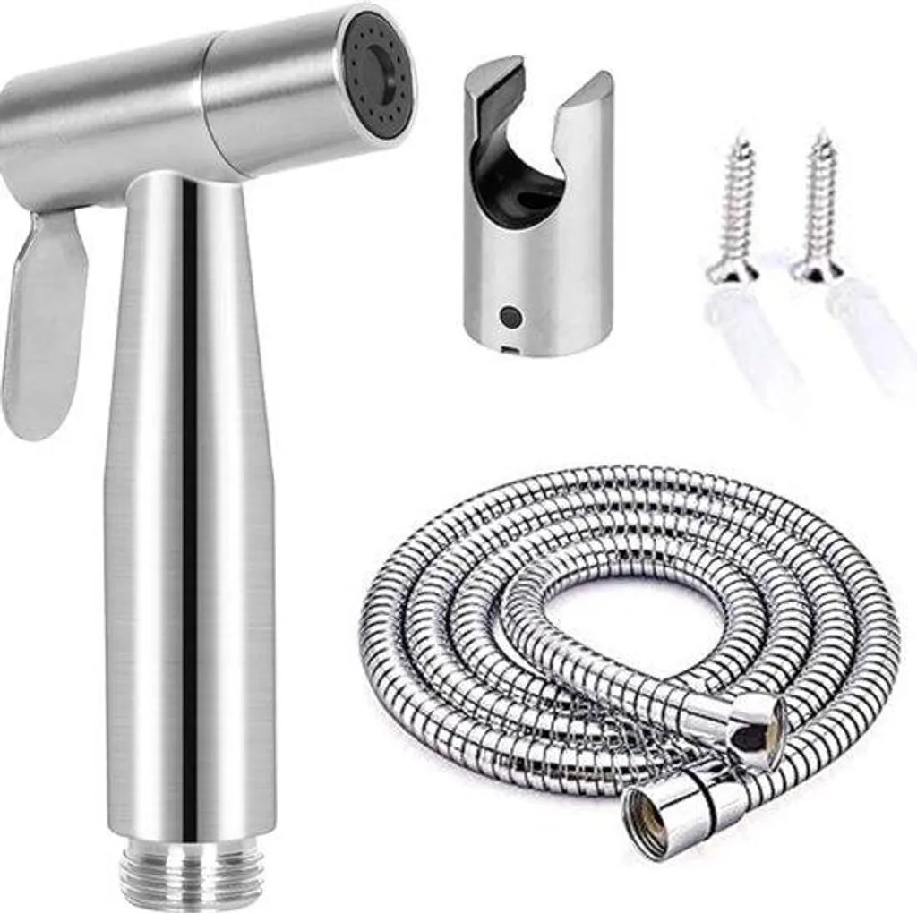 Bidet portable avec tête de douche multifonction en argent pur RVS