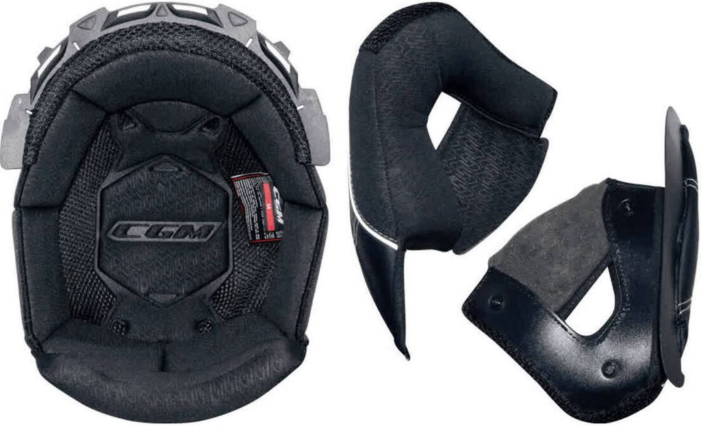 Vollschwarz Innenausstattung CGM 136 RNA Helm Größe M