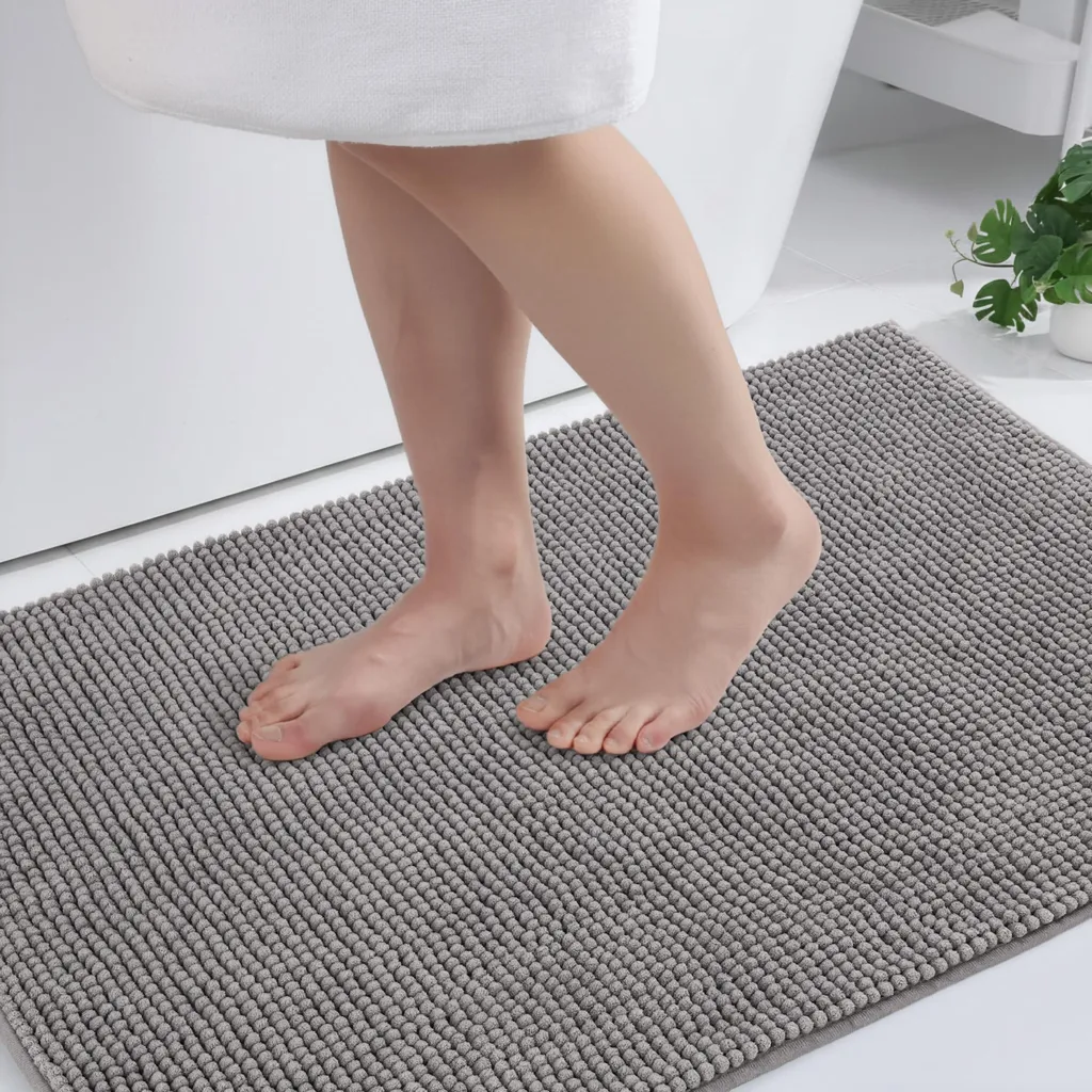 Offerta Tappeto Bagno DarianA 60x50 Grigio Antiscivolo Plus