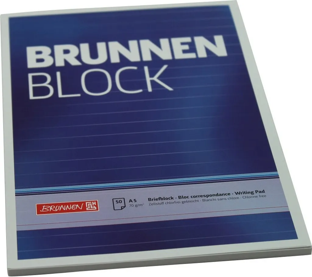 BRUNNEN 1052427 Bloc-notes A5 Ligné pour Prise de Notes Efficace