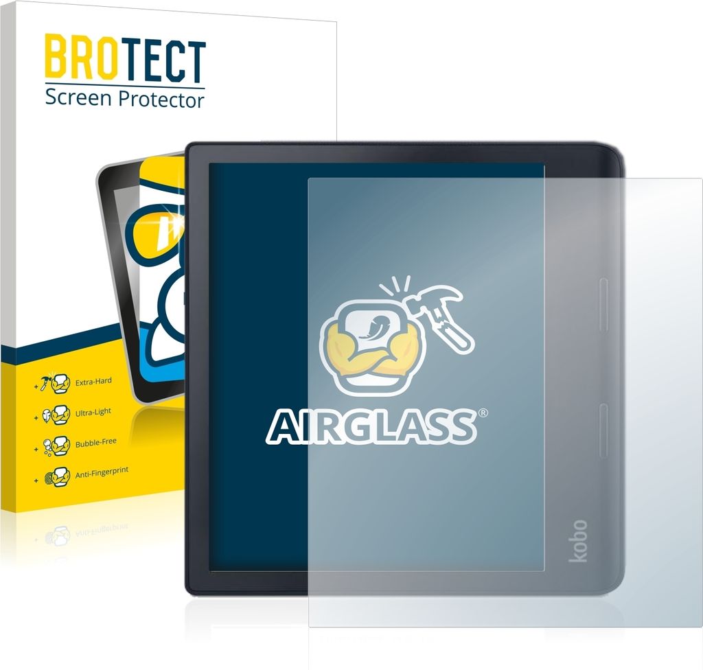 BROTECT Schutzglas für Kobo Sage Schutzfolie Panzer Folie Glas Display Schutz klar