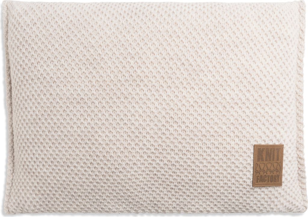 Knit Factory Lynn Kissen - Beige - 60x40 cm