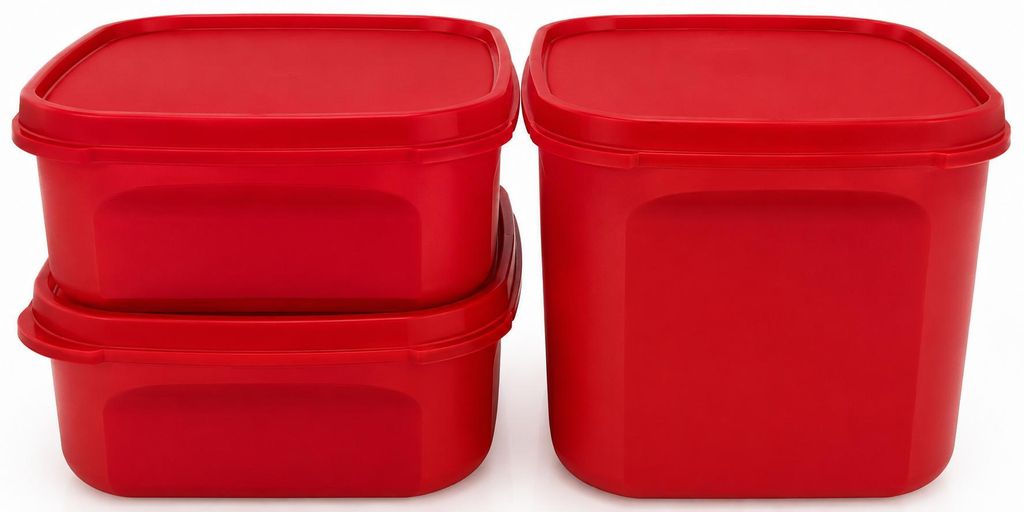 Tupperware Eidgenosse SET(3) 2x 850 ml + 1x 1,9L rot Produktbild 