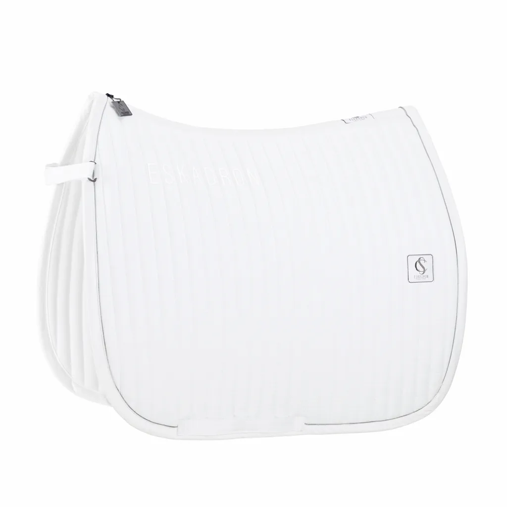 Cordon de finition Schabracke 010 blanc DL pour textile équestre luxe