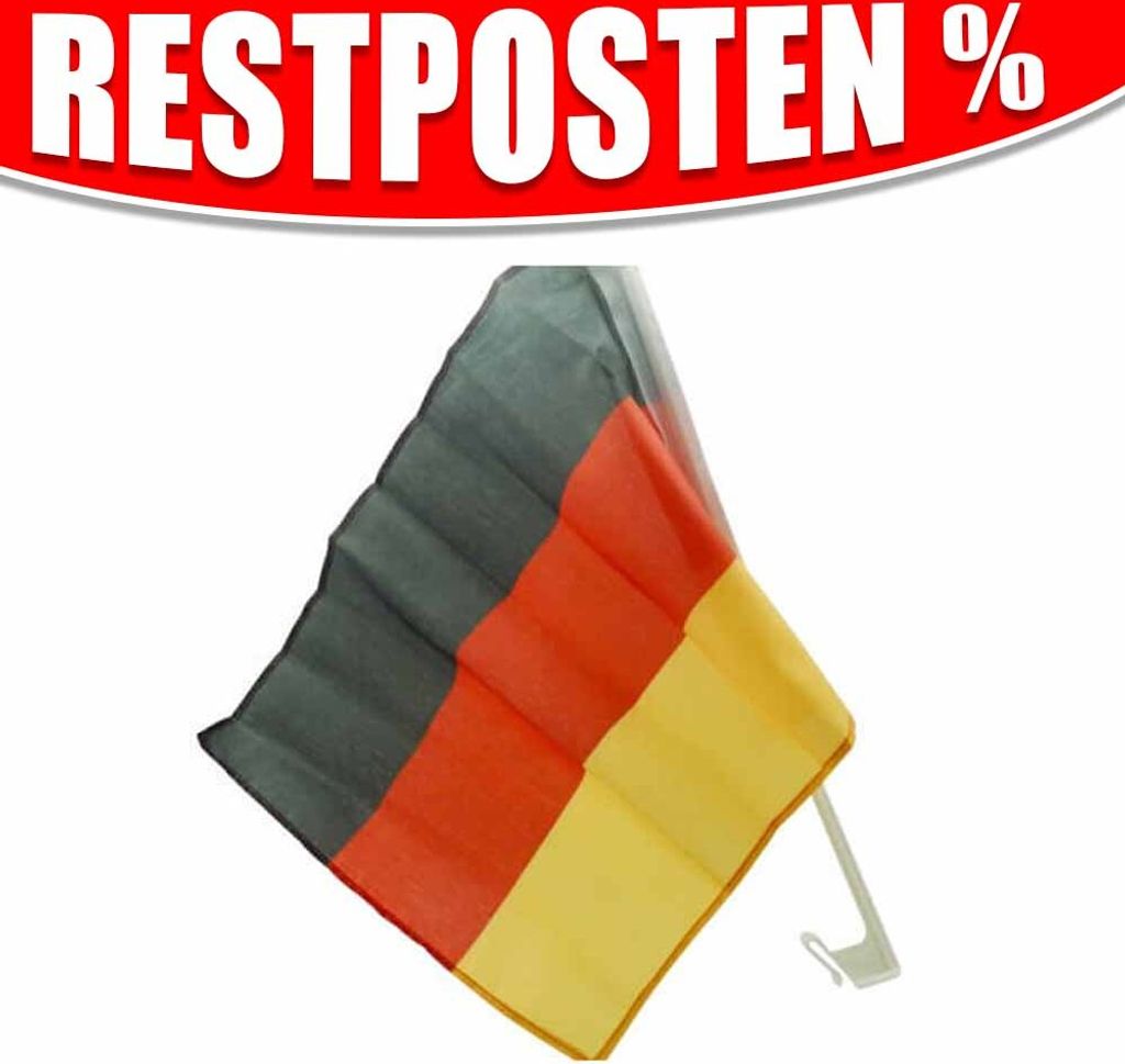 Deutschland Autofahne Fußball WM - ca. 46 x 33 cm Produktbild 