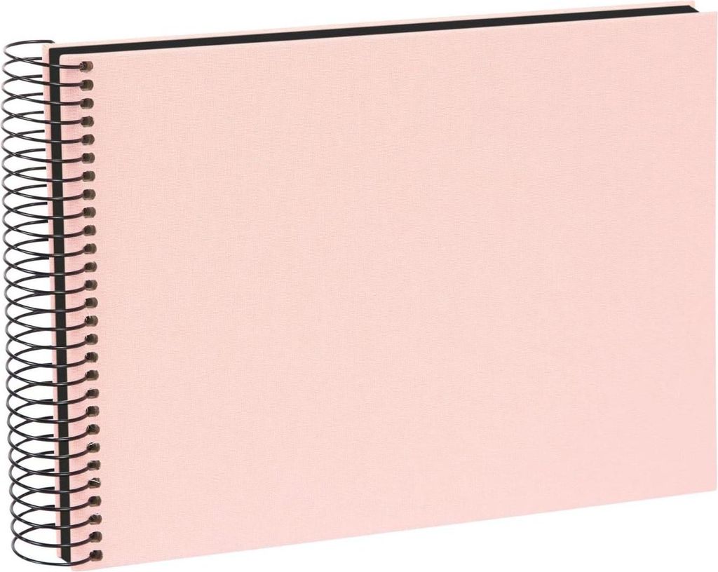 Spiralgebundenes Fotoalbum - 40 Seiten - Rosé - Leinen
