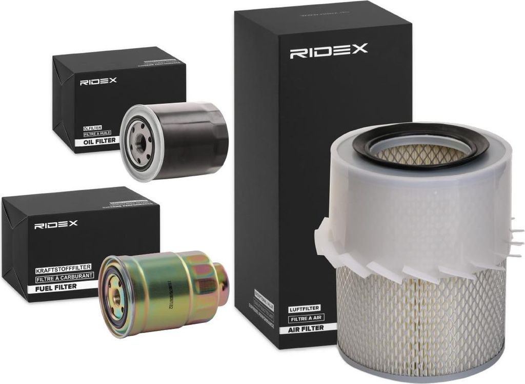 RIDEX Filterset Inspektionspaket Filtersatz für RENAULT MEGANE II Kombi (KM0/1) für MITSUBISHI PAJERO III (V7W, V6W)