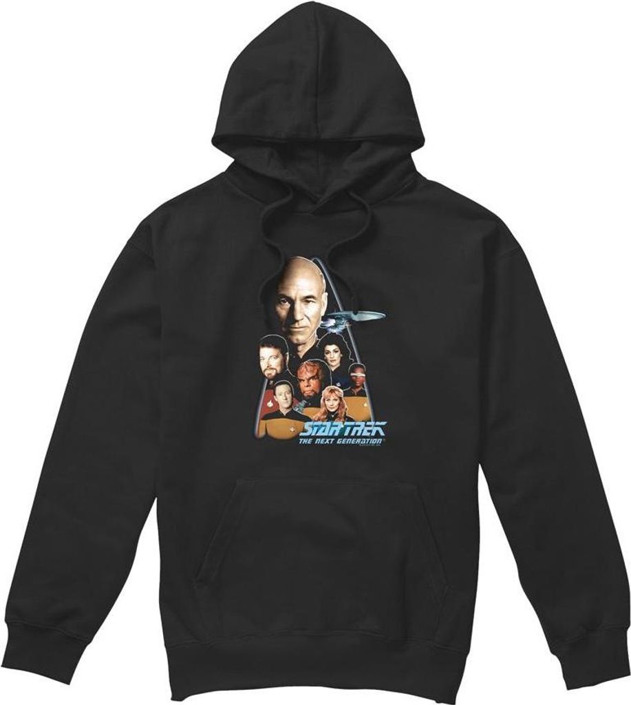 Star Trek - "The Next Generation" Kapuzenpullover für Herren TV7540 (XXL) (Schwarz)