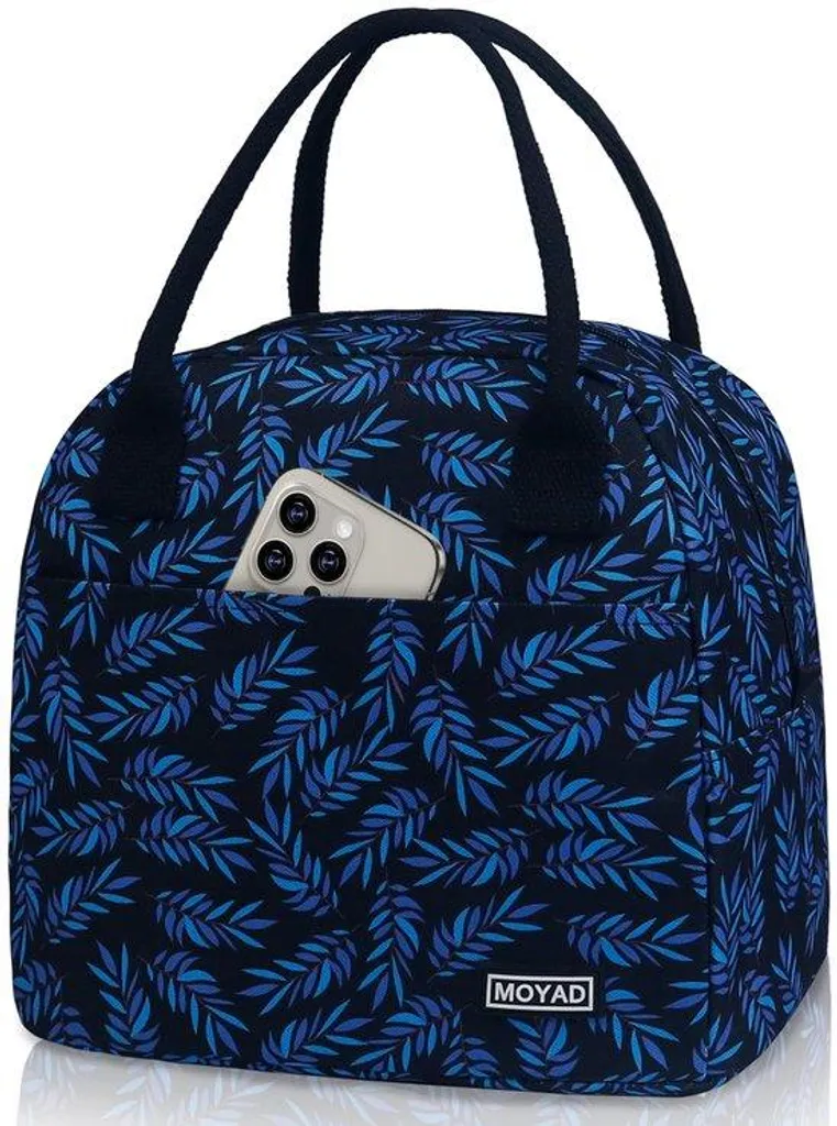 Sac à dos isotherme pour pique-nique femme 10L léger bleu et noir pliable
