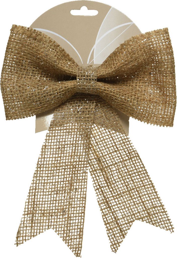 Dekoration CARINA beige Brokatschleife 20x24cm Homla Produktbild 