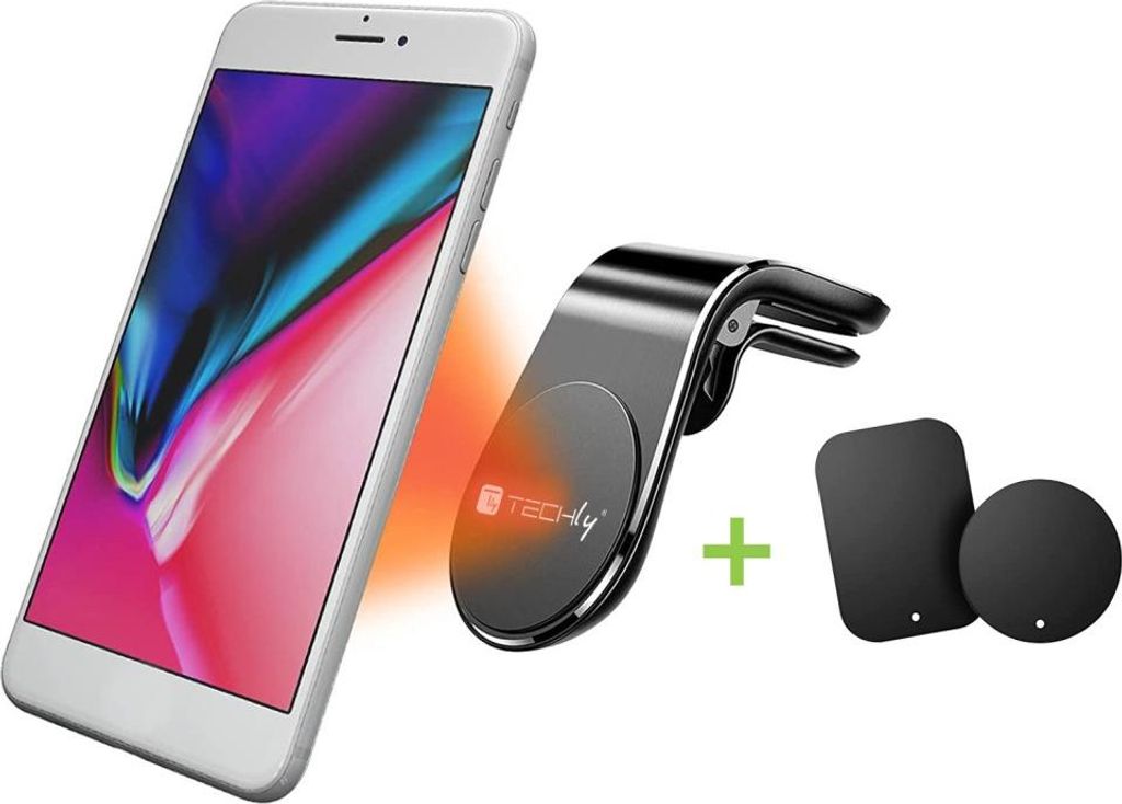 Techly Magnetische Autohalterung für Smartphones