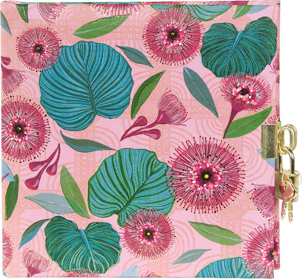 Idea Regalo: Diario Goldbuch Tropical Leaves Rosa 16x16 con Lucchetto