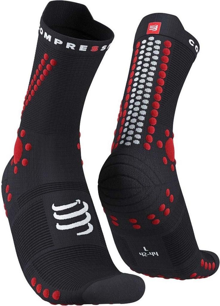 Compressport Pro Racing V4.0 Trail Black/Red T3 Laufsocken