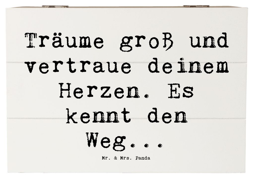 Mr. & Mrs. Panda Box Spruch Herzen Vertrauen 22 x 15 cm - Produktbild 