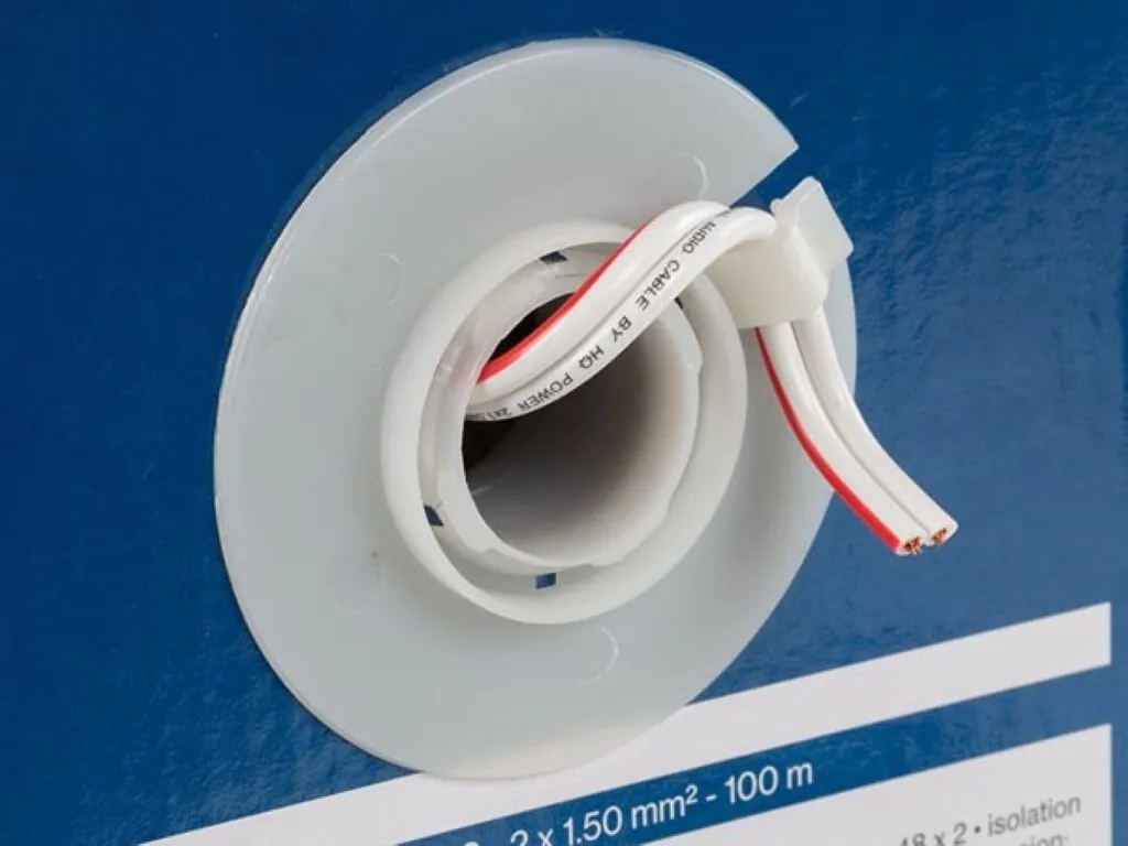 Fil Audio Enceinte 2x1,5mm² Blanc - Couronne 100m pour Home-Cinéma