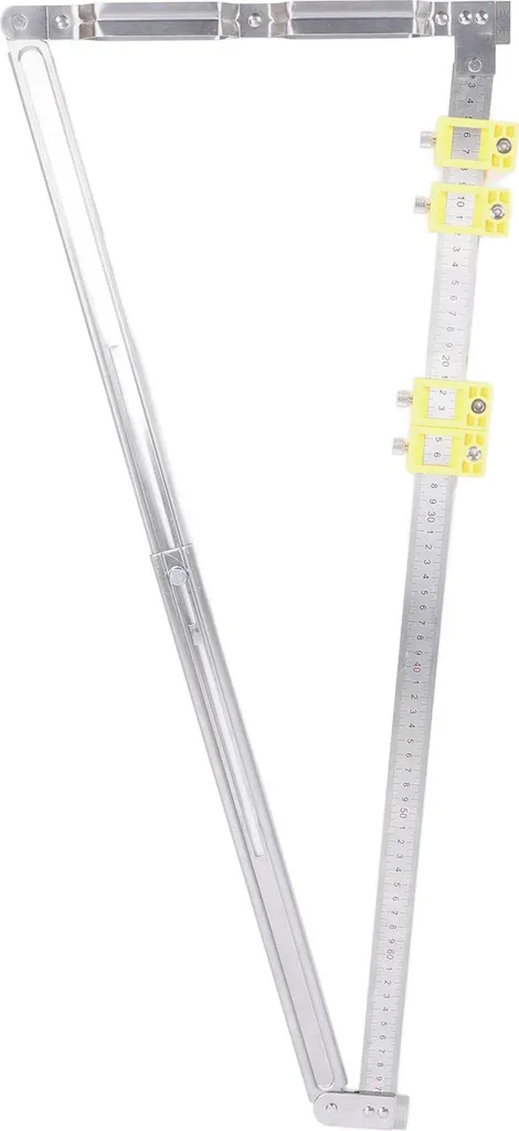 Guide de mesure extensible 2 en 1 avec connecteur intégré pour bois - 5