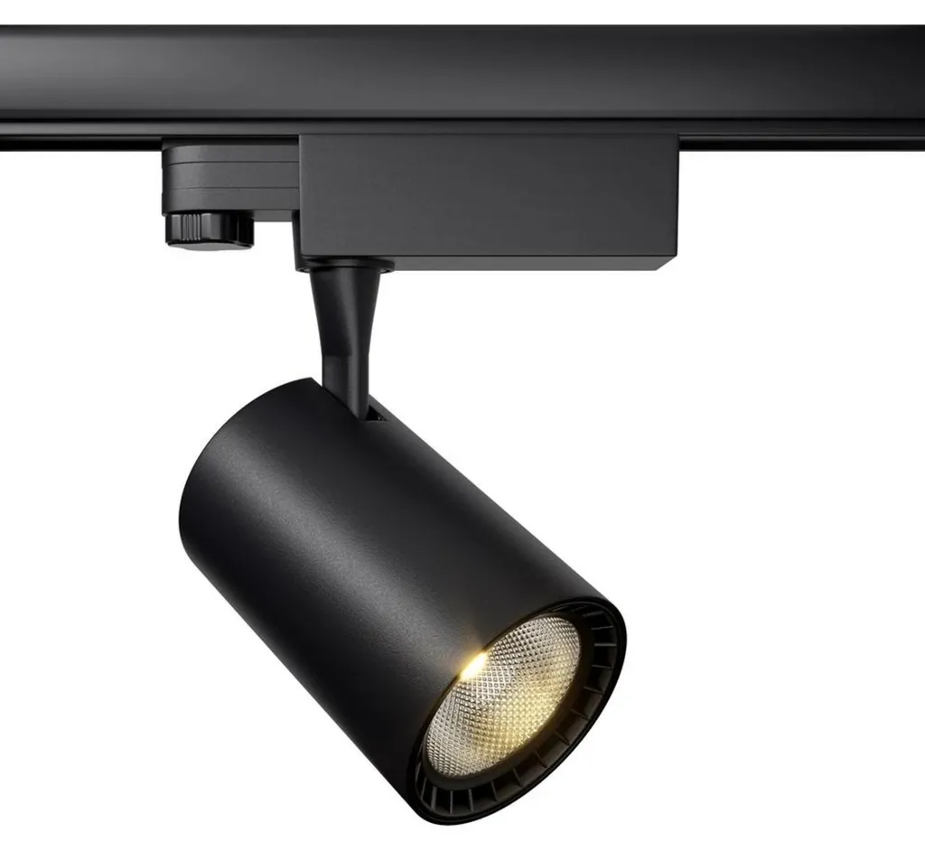 Spot LED sur Rail Magnétique Noir 10W 4000K Luminaire Intérieur