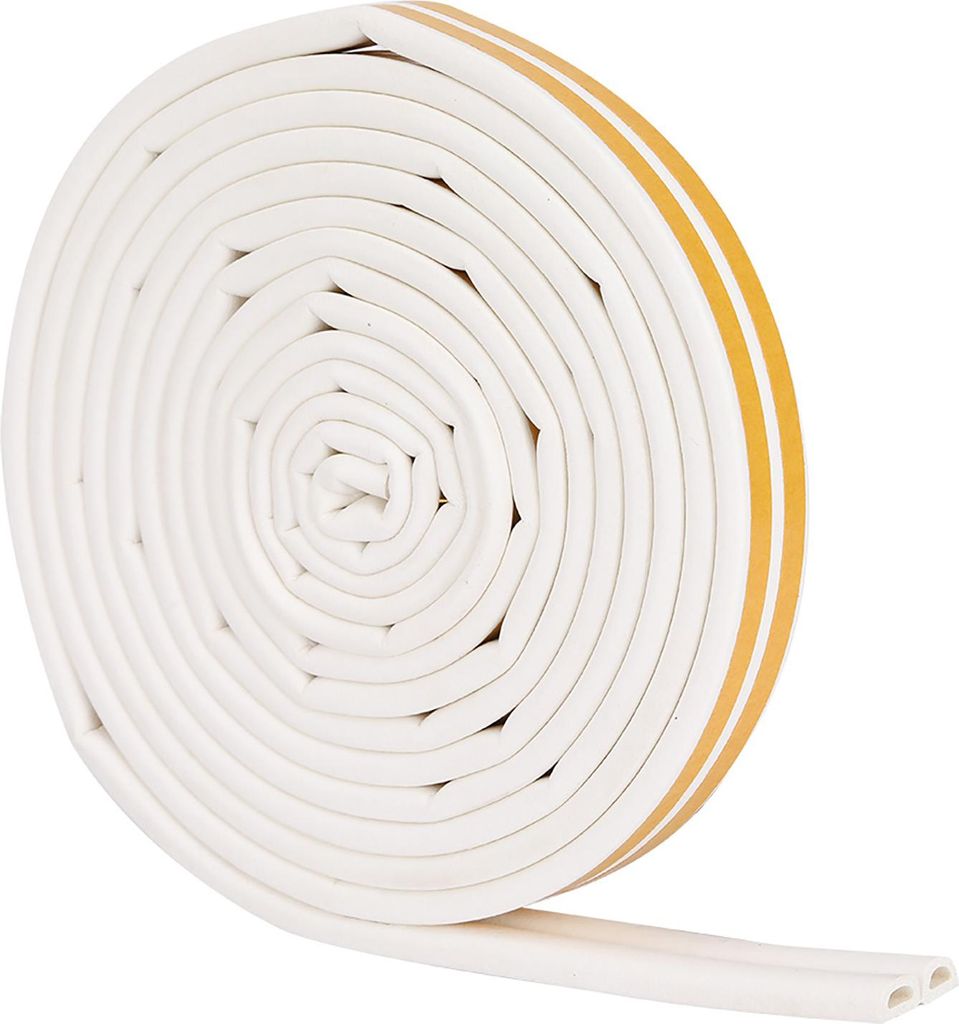 5 Meter 9*6 mm Selbstkleber Trfenster -Schalld?mmung Versiegelungsstreifen Gummi -Dichtung (wei?)