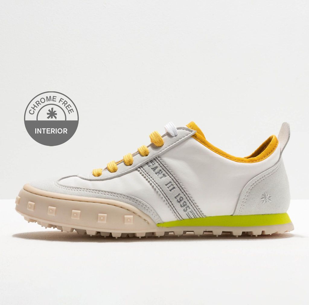 Art Schuhe Uni 1109 NYLON WHITE-PISTACHO/CROSS SKY Farbe Weiß