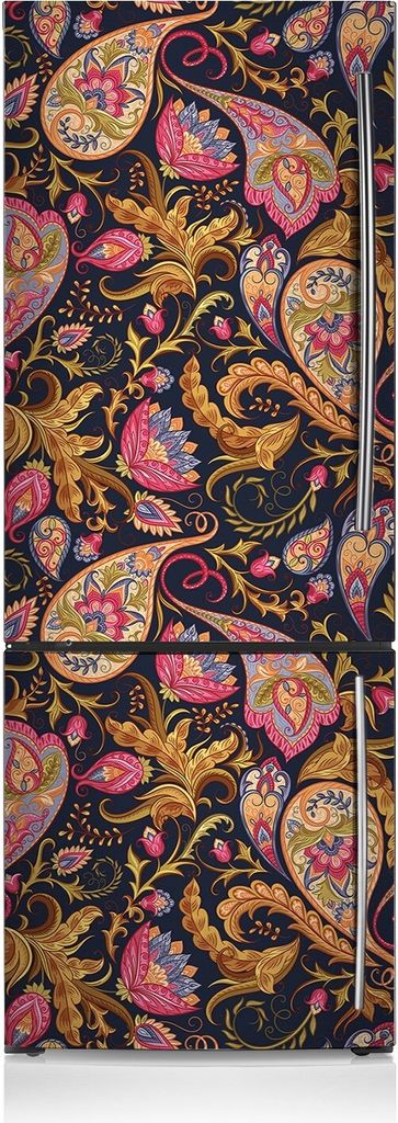 Magnete Küche Kühlschrank Kühlschrankmagnete 60x190 cm - Buntes Paisley.
