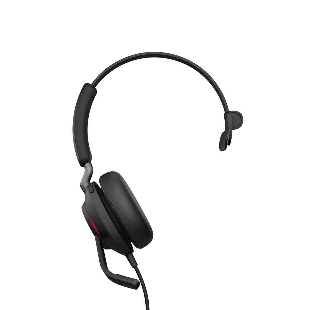 Casque Jabra Evolve2 40 MS avec Isolation Phonique et Micro Antibruit