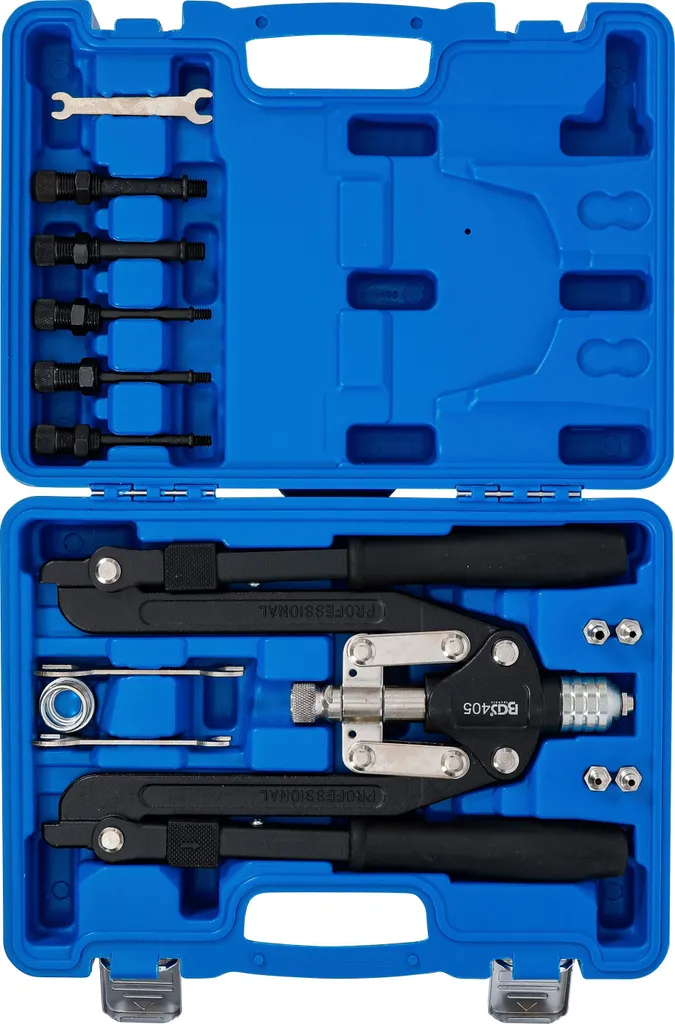 Pince à riveter manuelle grand format BGS 405 pour rivets aveugles acier