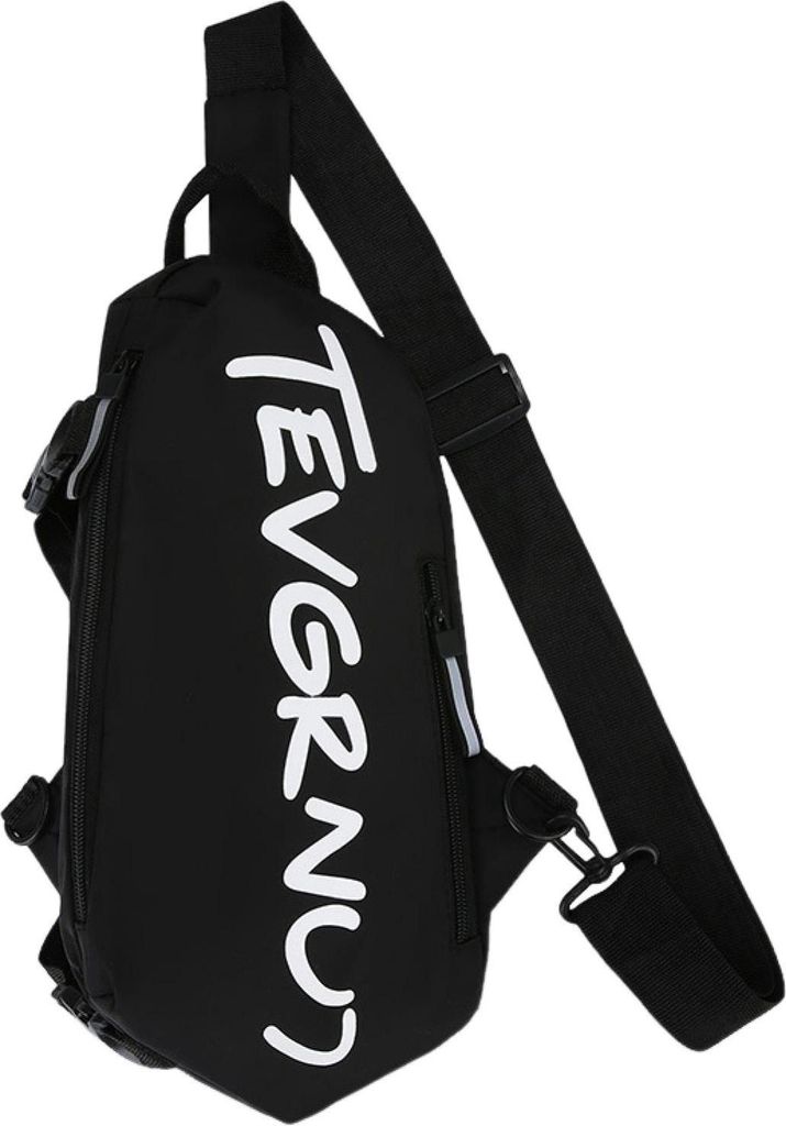 Umhängetasche mit verstellbarem Gürtel, Unisex-Brusttasche, Reißverschluss, große Kapazität, modische Schultertasche, Sporttasche