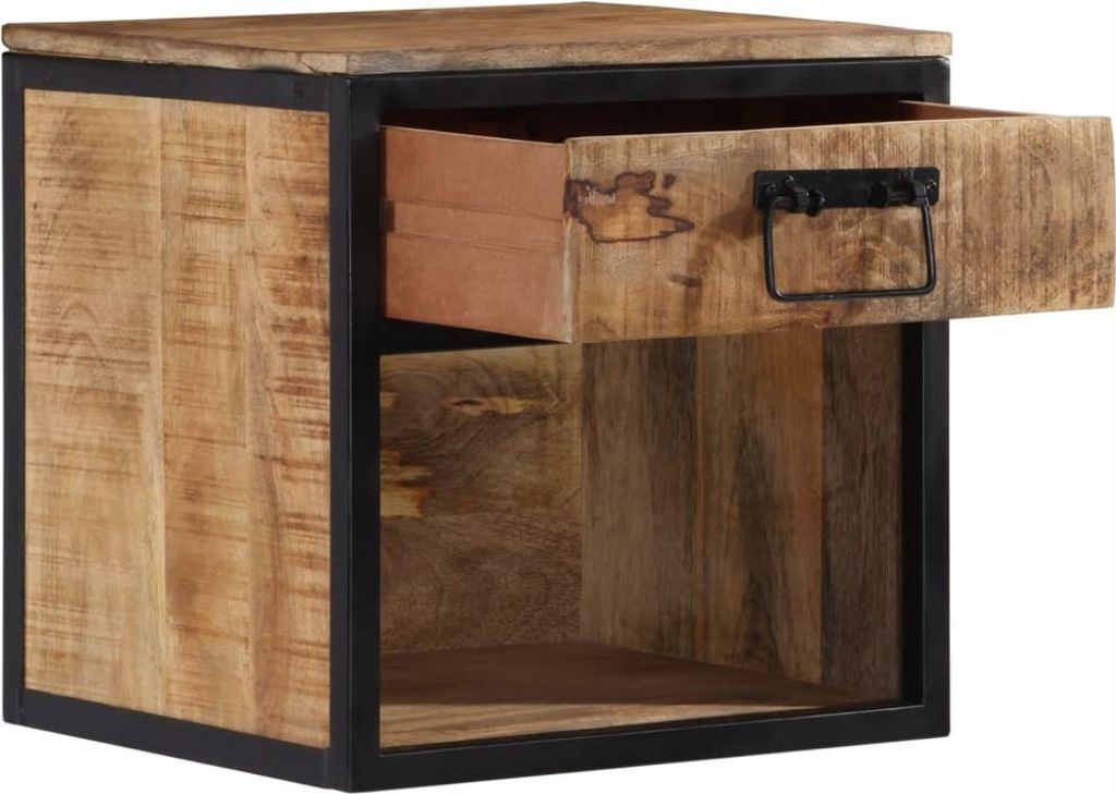 vidaXL Nachttisch 40x35x40 cm Massivholz Mango