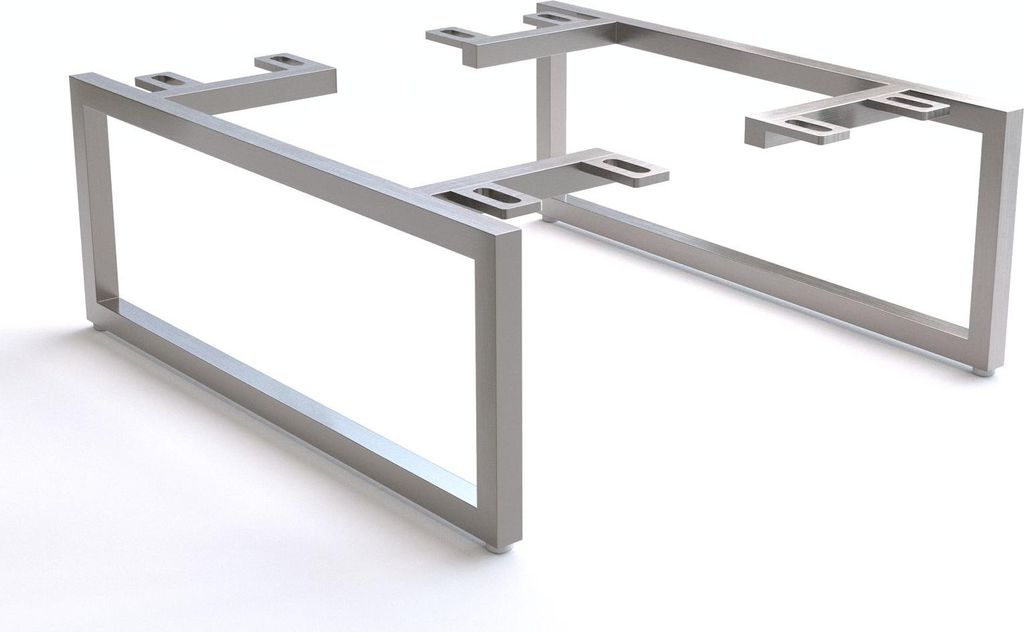 Fuß Kufe schmal Edelstahl gebürstet 15 cm für Kastenmöbel Produktbild 