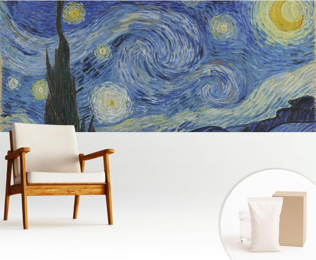 Fototapete - 250x104 cm - Tapete - Wandtapete - Wandbilder - Dekofolie - Tapete Folie - Wand - Dekoration - Wohnzimmer - Nachtwirbel
