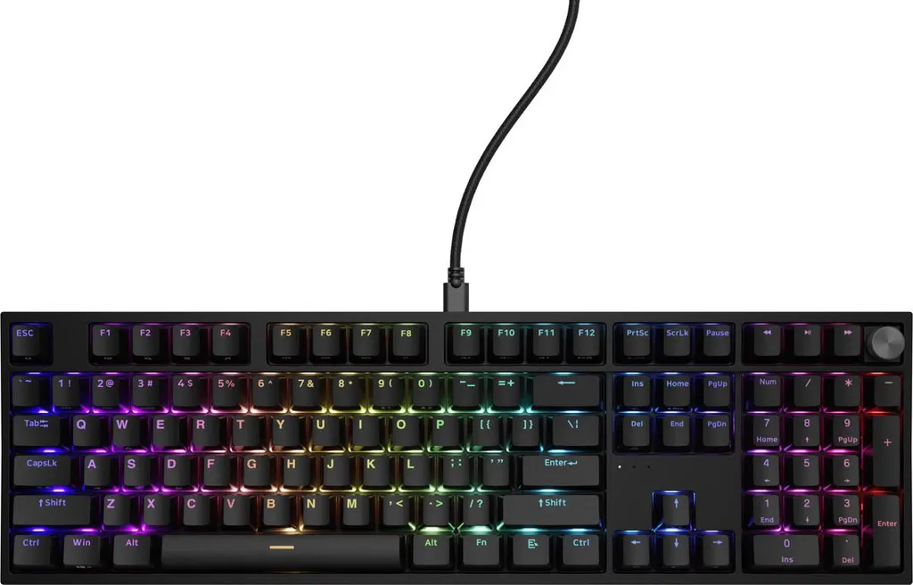 Clavier Gaming Mécanique Silencieux Genesis THOR 404 RGB Layout US Noir