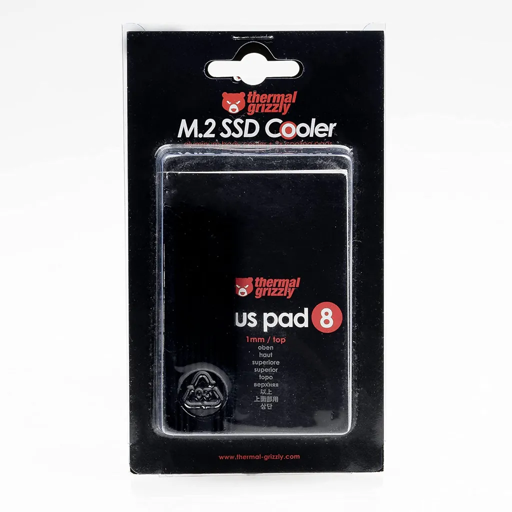 Solution de Refroidissement SSD M.2 pour PC Gaming - Thermal Grizzly Noir - 11