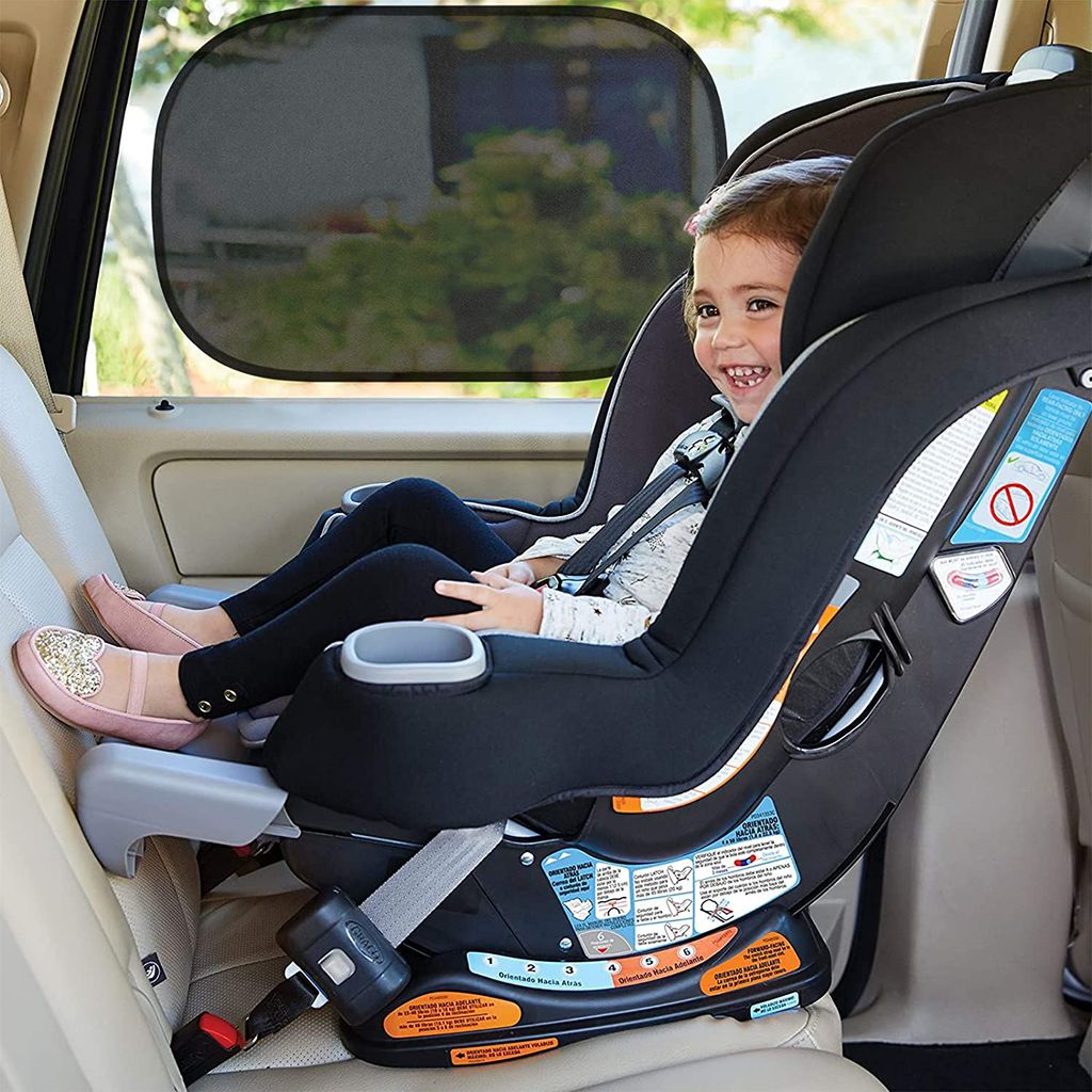 2 X Sonnenblende Auto Baby Selbsthaftende Autosonnenschutz Universal UV Schutz 