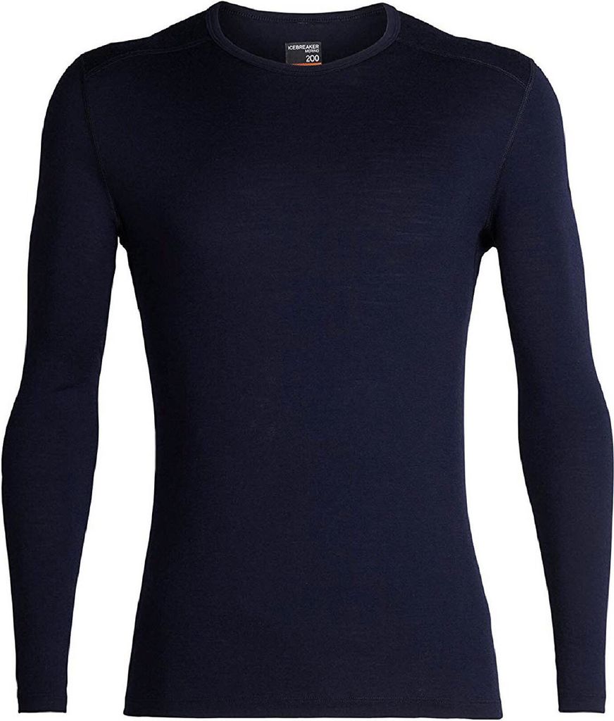 ICEBREAKER Mens 200 Oasis LS Crewe Midnight Navy S
