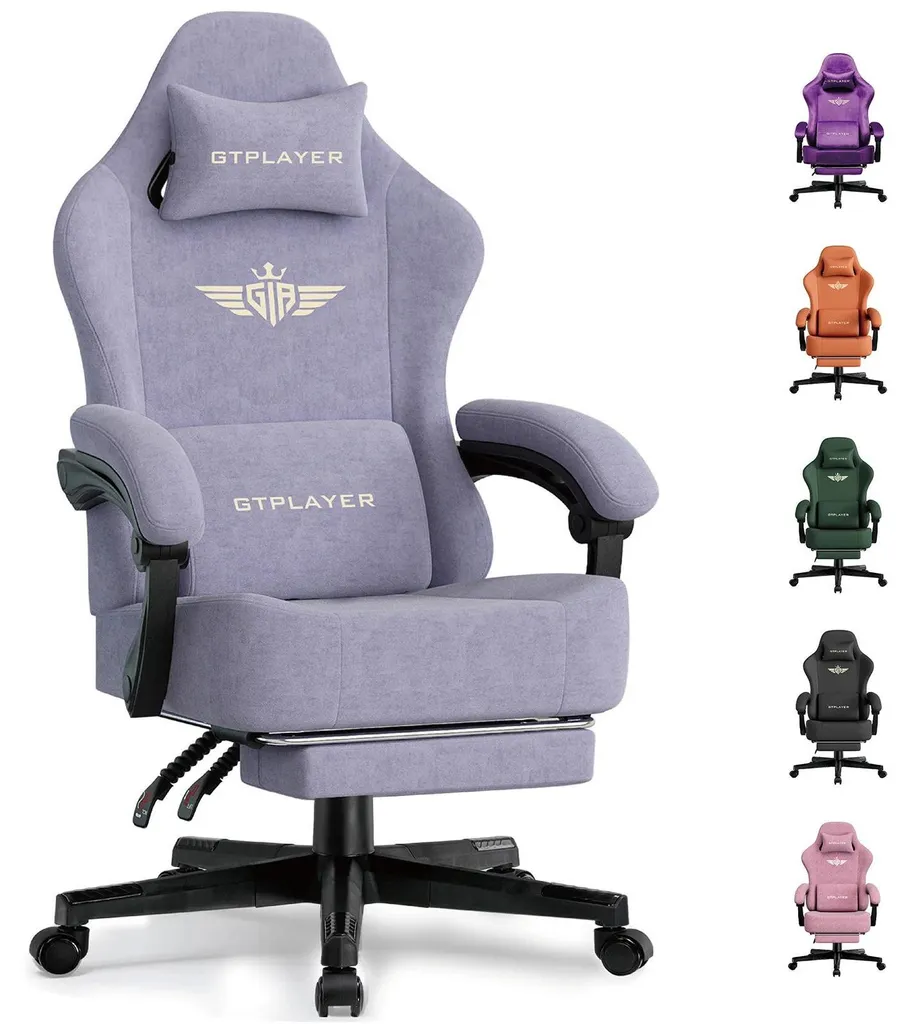 Améliorez votre posture avec la chaise de bureau Macaron Lila réglable