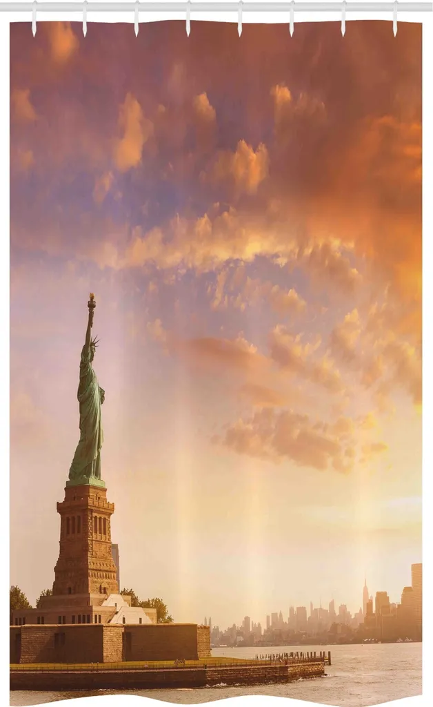 Tenda Doccia 120x180 New York ABAKUHAUS: Tessuto Antimuffa Premium