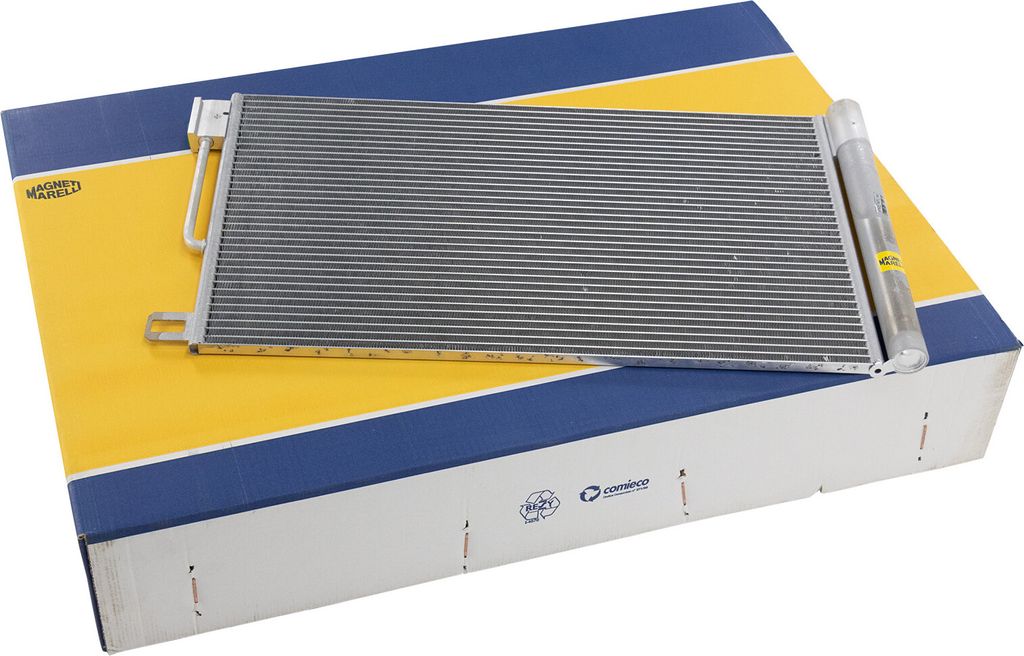 Kondensator Klimaanlage mit Trockner Magneti Marelli L=600 H=355 B=12mm 55700406