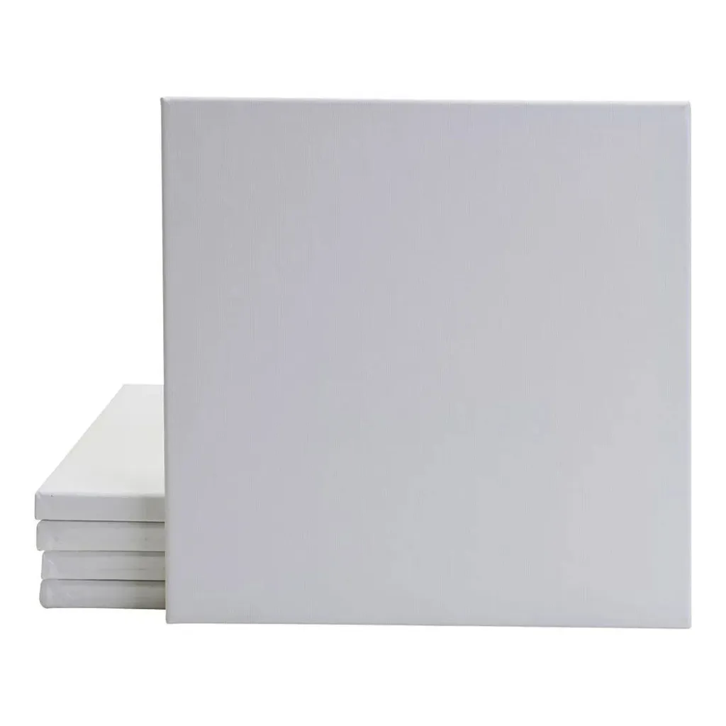Mini châssis entoilés 8x8 cm multicolores - Pack de 20 toiles à peindre