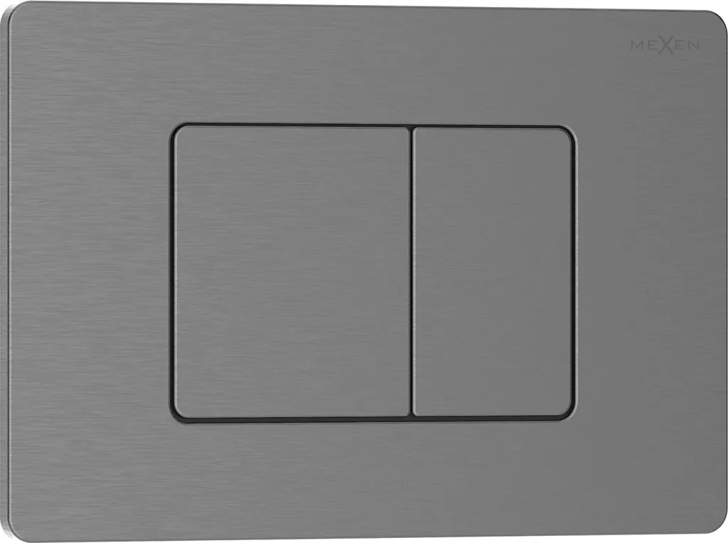 Offerta Mexen Tex 05 Pulsante Sciacquo Gun Gray Spazzolato 6105-12